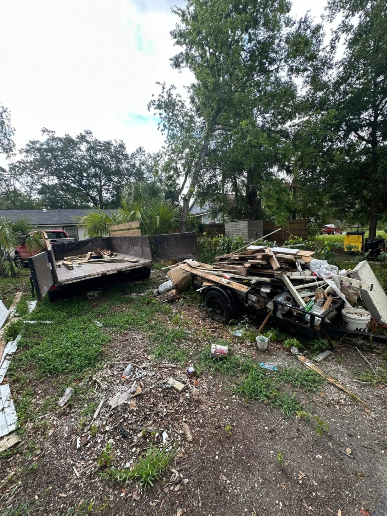 Debris and waste removal from property